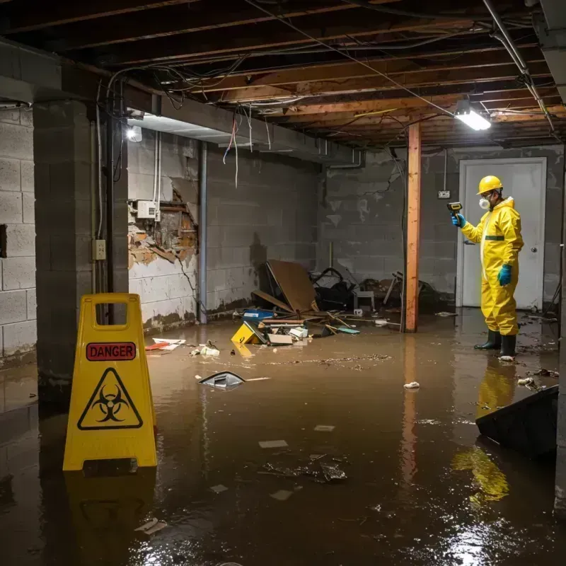 Flooded Basement Electrical Hazard in Hilton Head, SC Property